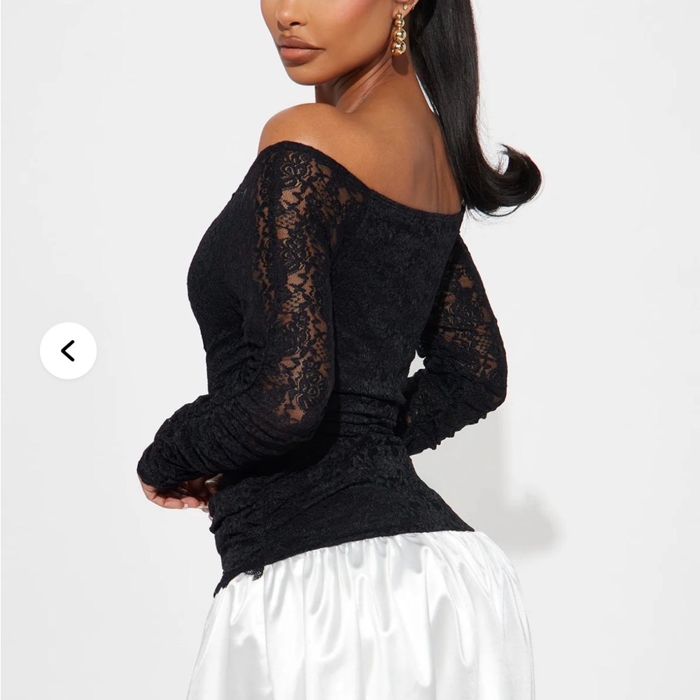 Fashion Nova Black Lace Ruched Top White Bubble Hem Mini Dress Size XS